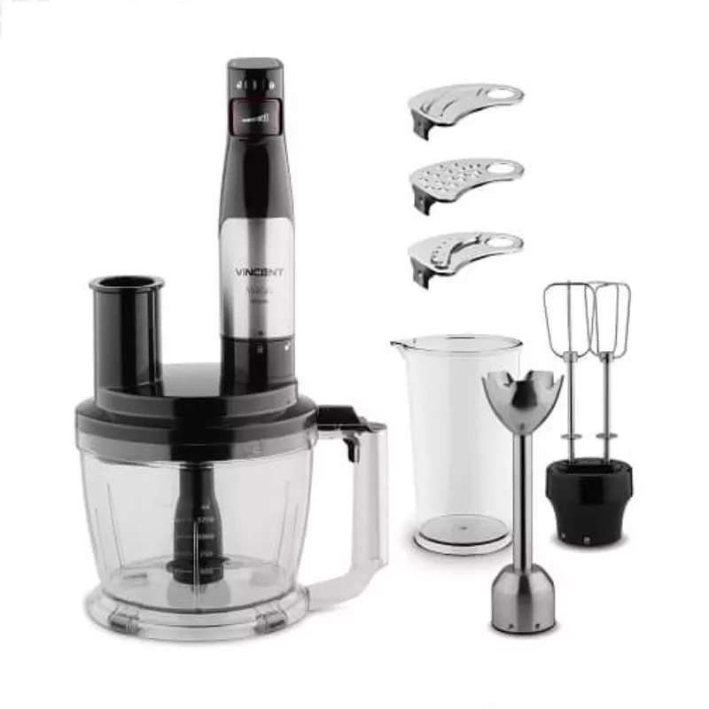 خرید گوشت کوب - خردکن - همزن - رنده  1000 وات HB 7610-05  وینسنت  ( 6 کاره 2-5 لیتر )	